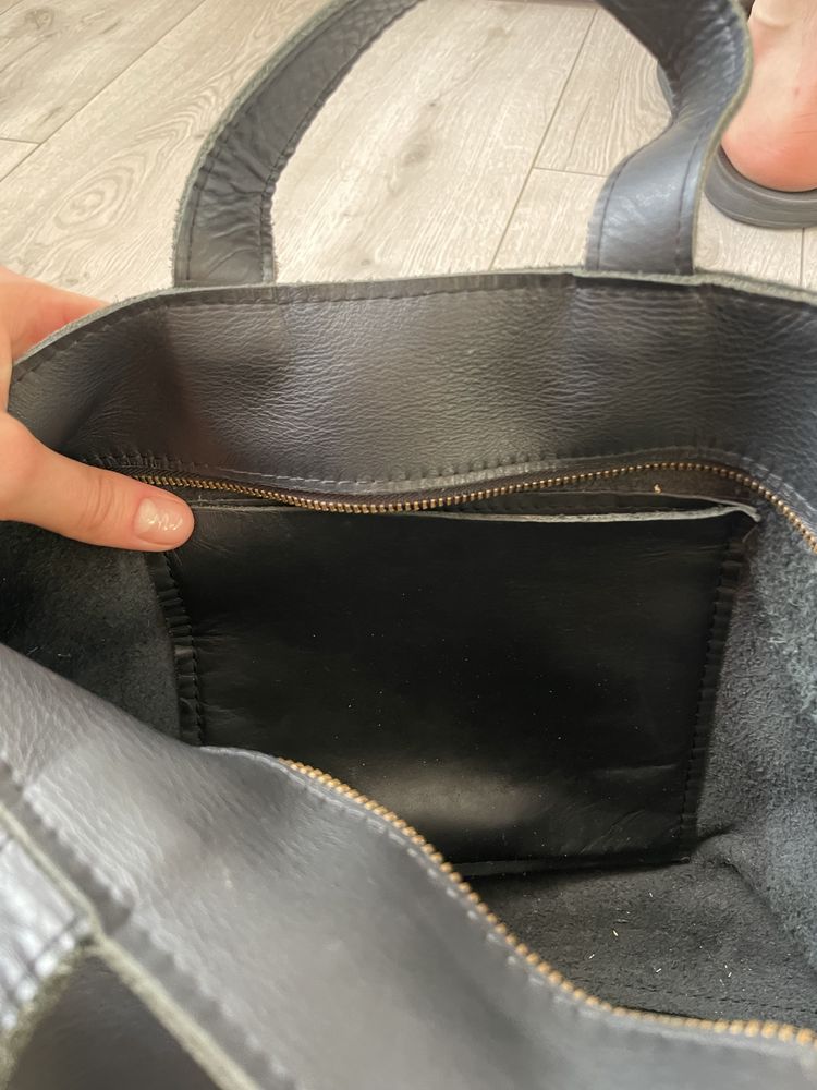 Сумка шкіряна Bagllet жіноча оригінал чорна