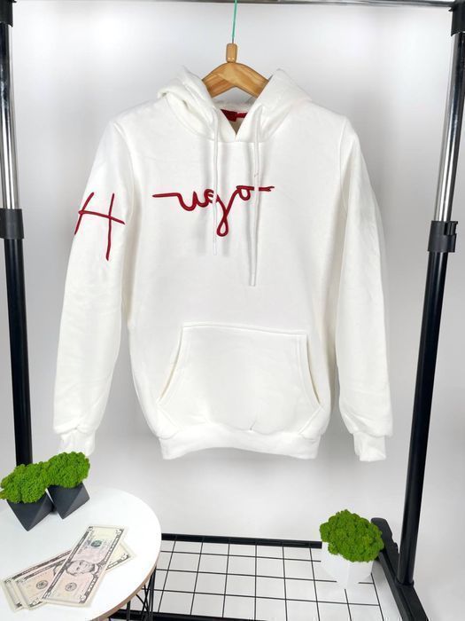 РАСПРОДАЖА ! Худи мужское Hugo Boss черный на флисе