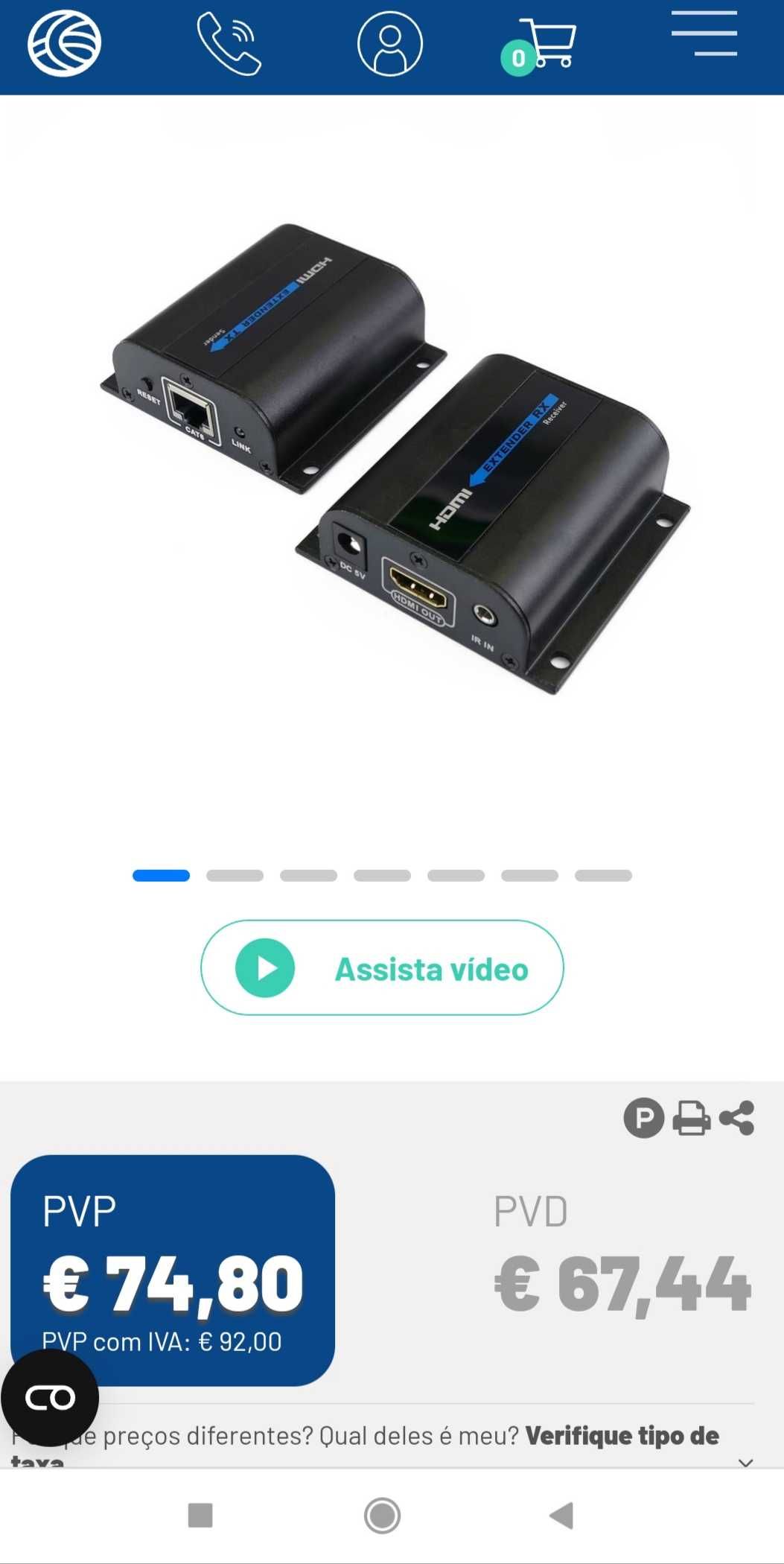 Extensor de sinal hdmi