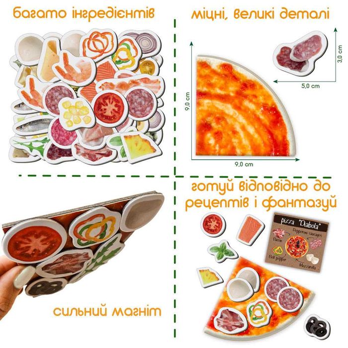 Гра магнітна настільна Magdum "Піца" (ML4031-27 EN)
