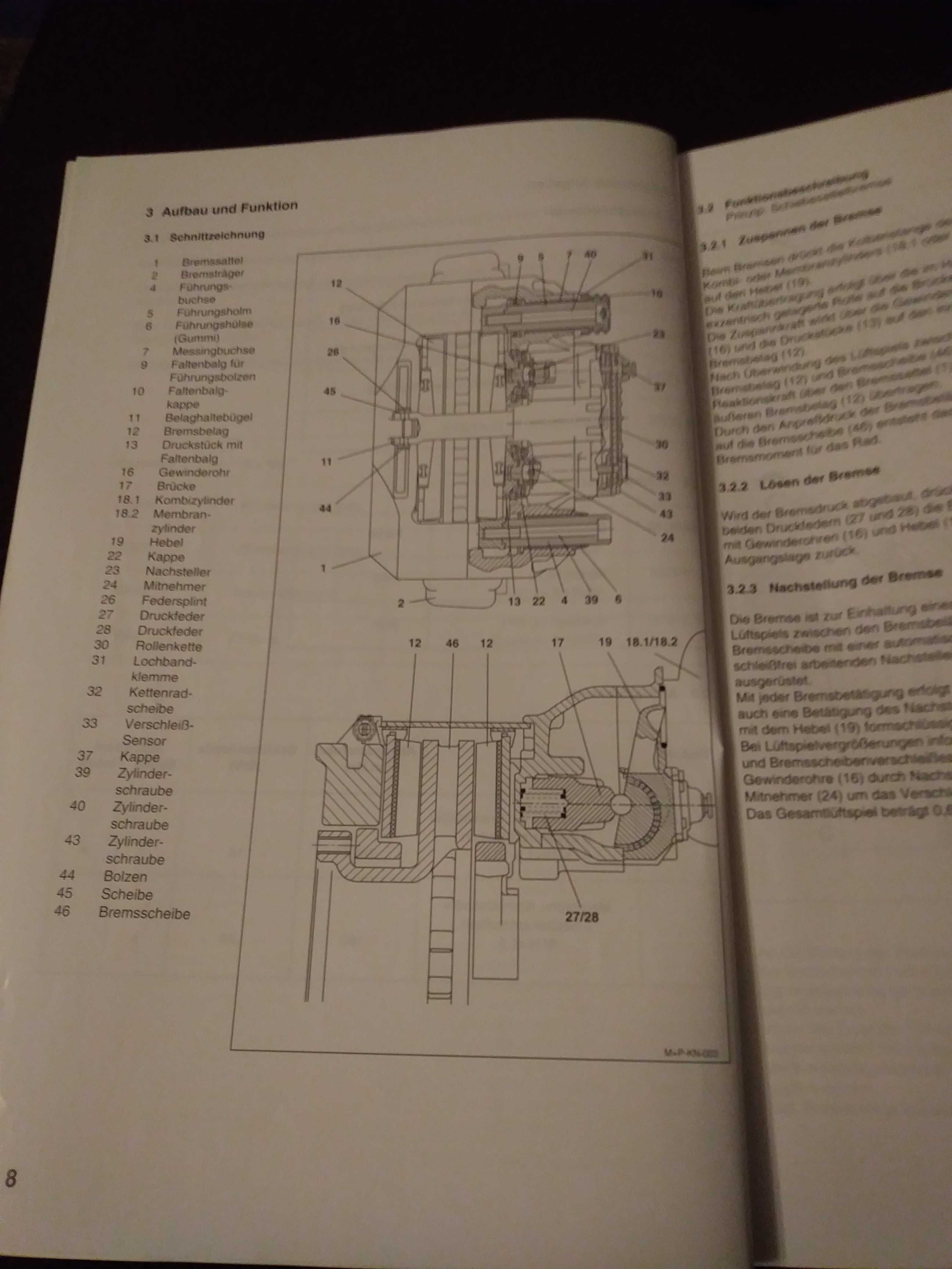 Instrukcja naprawy i budowy pneumatyczny hamulec tarczowy