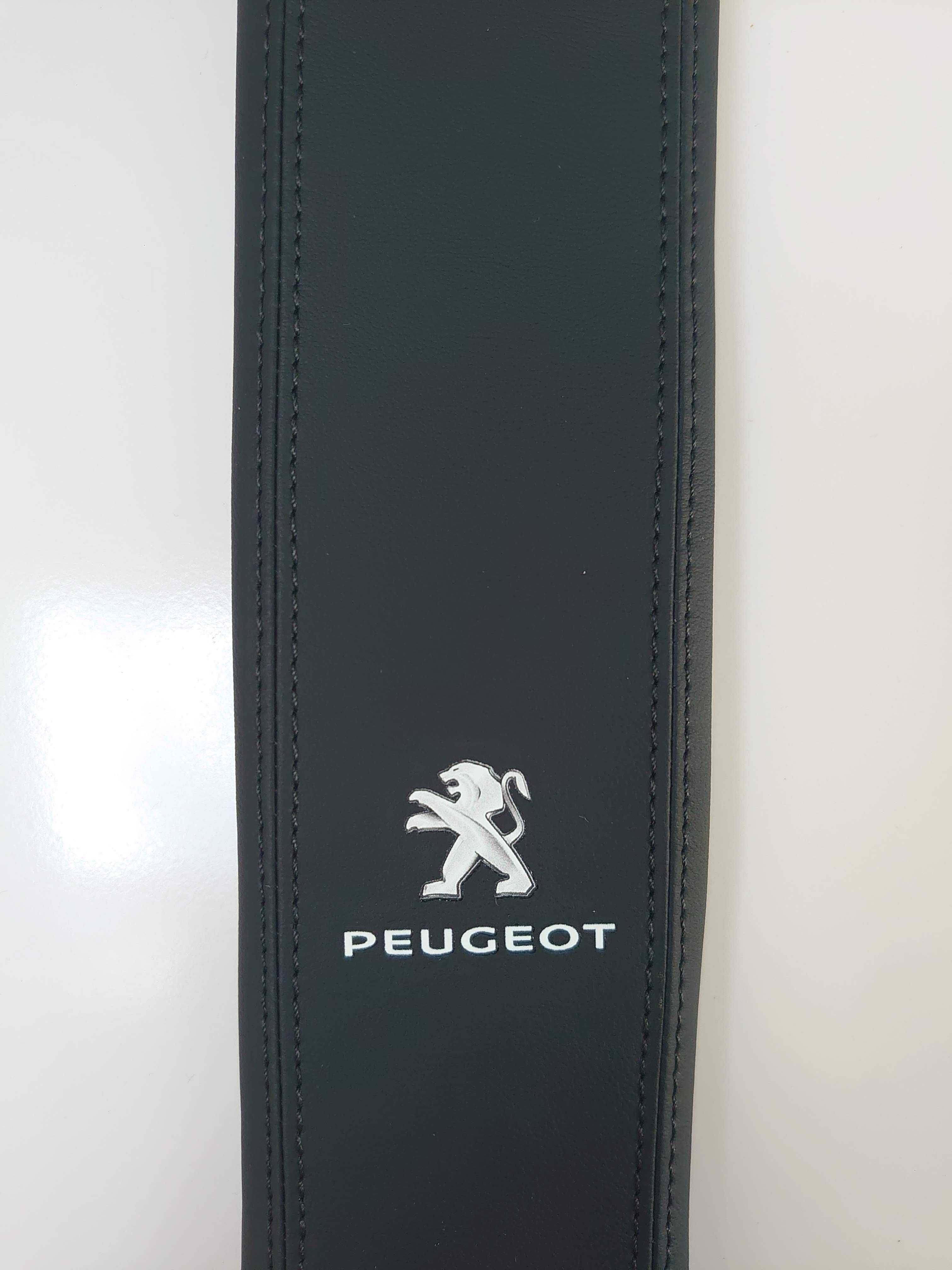 Skórzane nakładki na pas bezpieczeństwa Peugeot