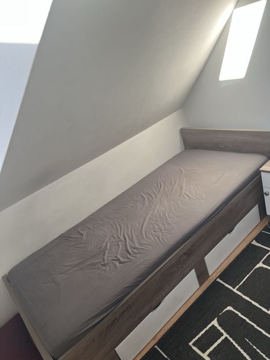 Łóżko 90x200 z dwoma szufladami