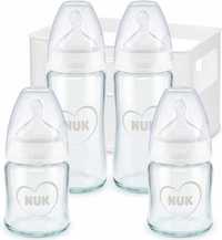 NUK First Choice+ butelki dla niemowląt ze szkła, zestaw startowy