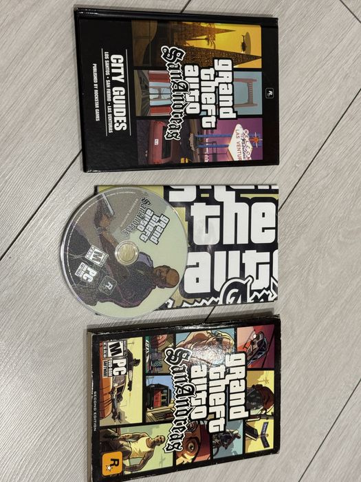 Диск GTA SAN ANDREAS Лицензия США 2005 Полный комплект