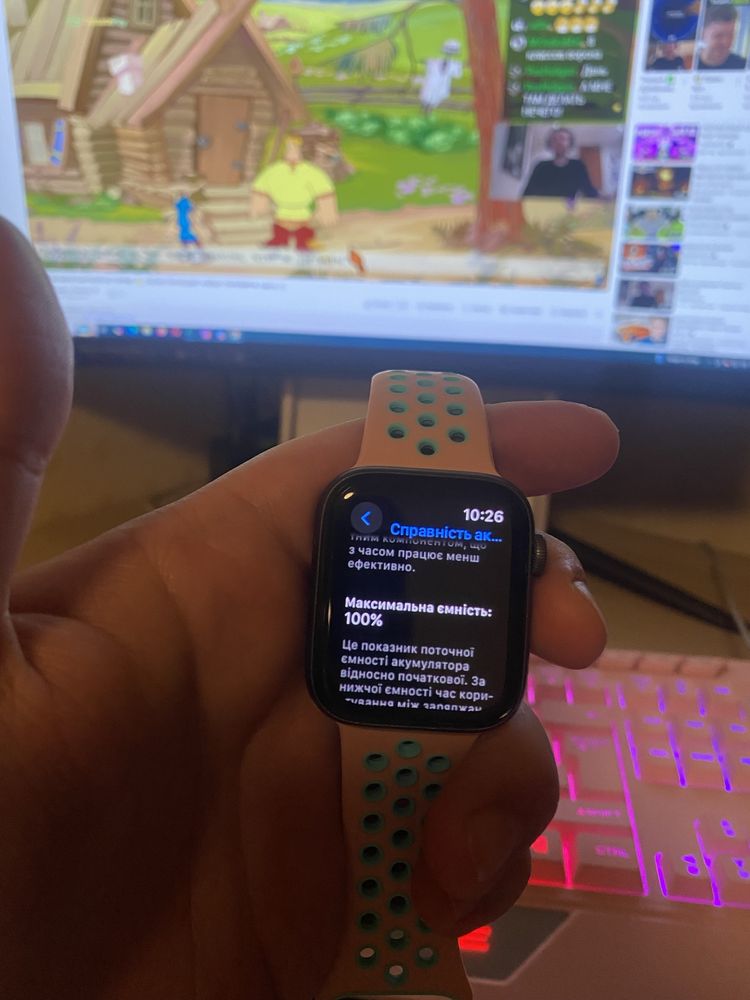 Apple watch 5 44m 100% батарея ,5/5 состояние ,зарядное Apple