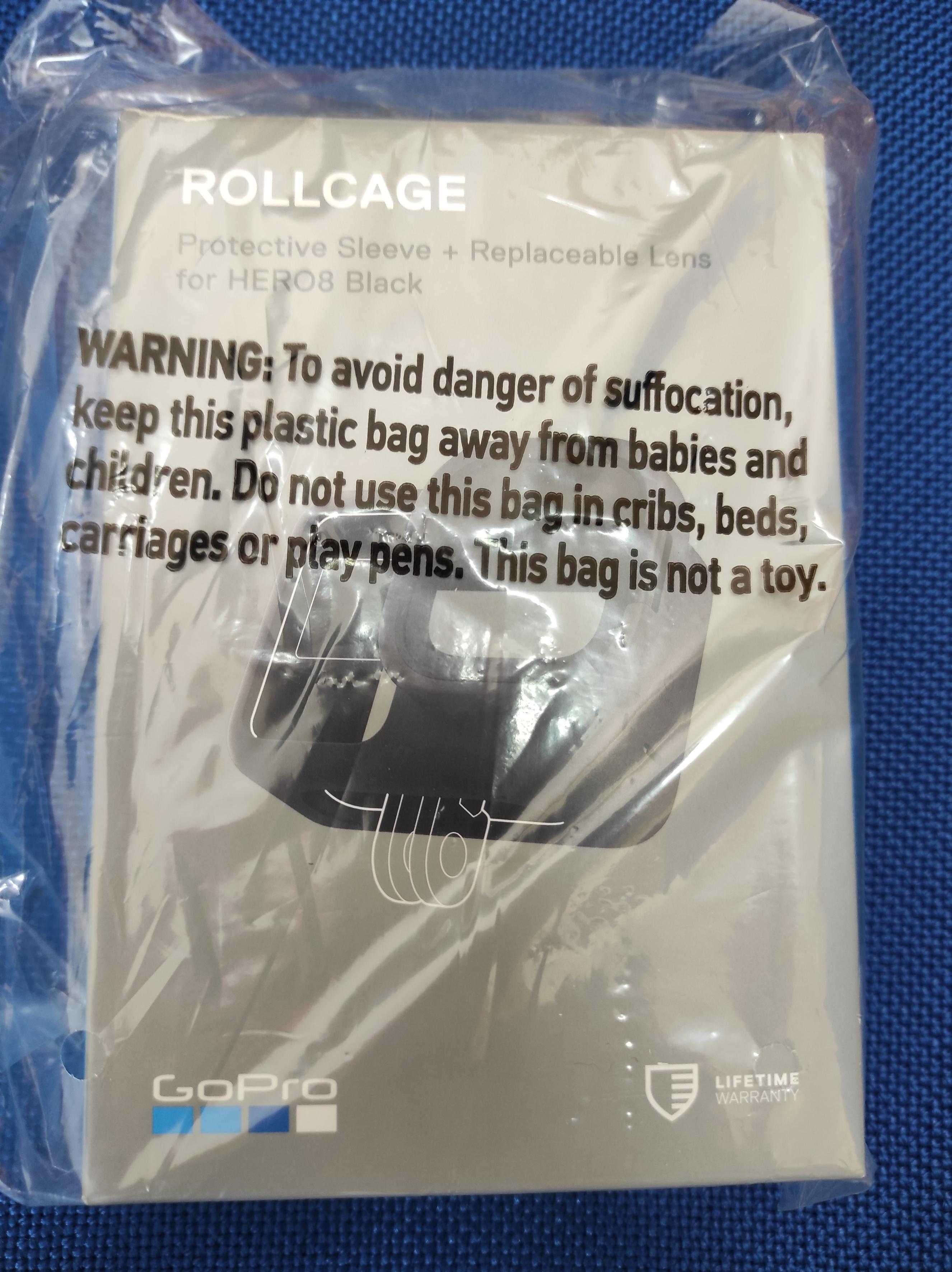 Rollcage - capa + lente protetora para GOPRO  Hero 8 black - nova