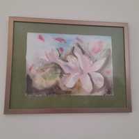 Obraz akwarela magnolia