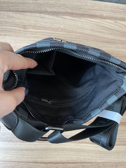 Мужская сумка на через плече louis vuitton чоловіча барсетка луі вітон