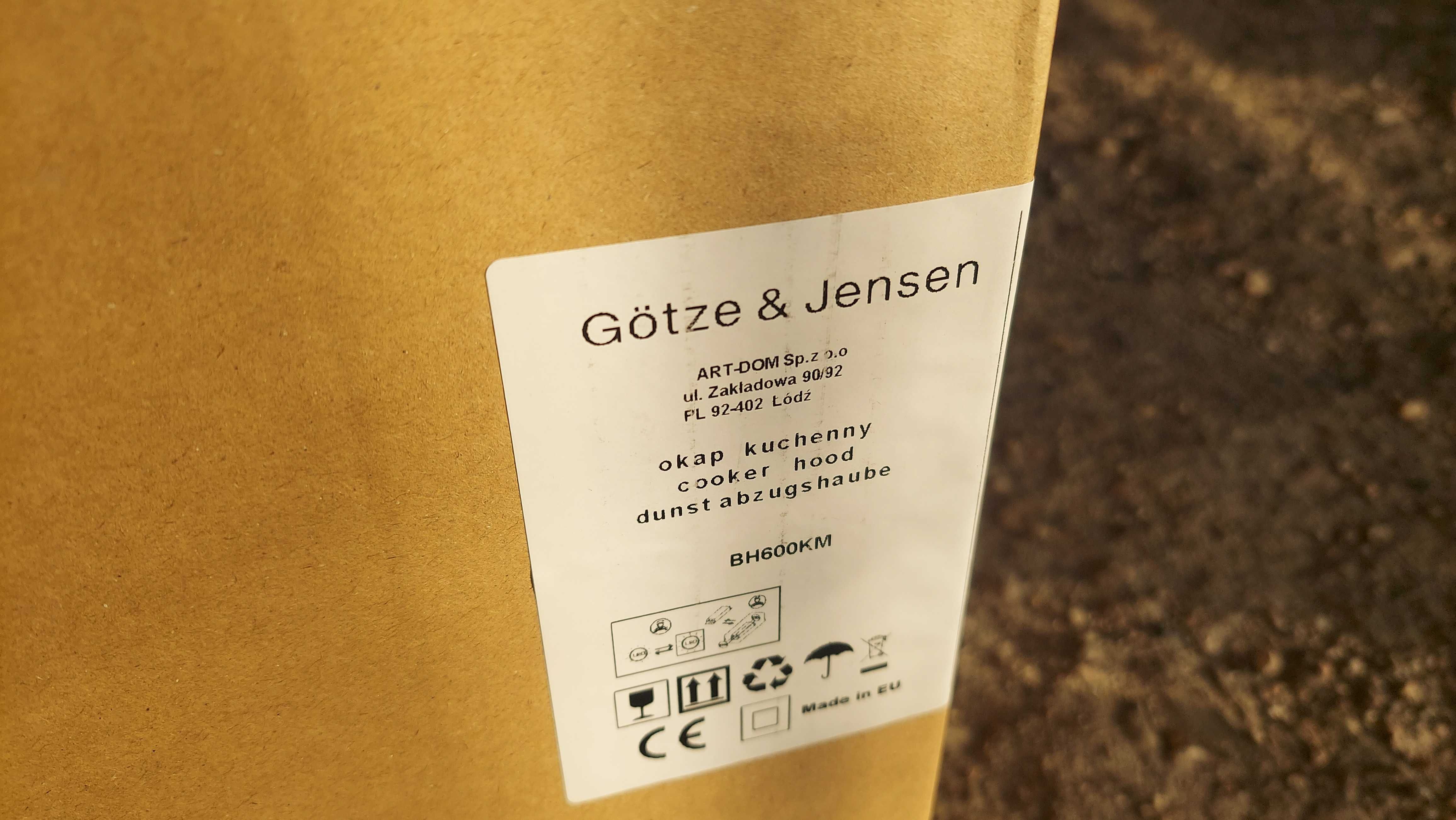 Okap GÖTZE & JENSEN BH200KM Czarne szkło 305m3/h na gwarancji