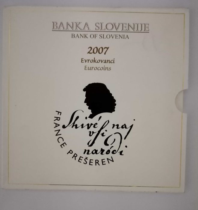 Set Conjunto Euro - Eslovénia 2007 BNC 1ct até 2 euro