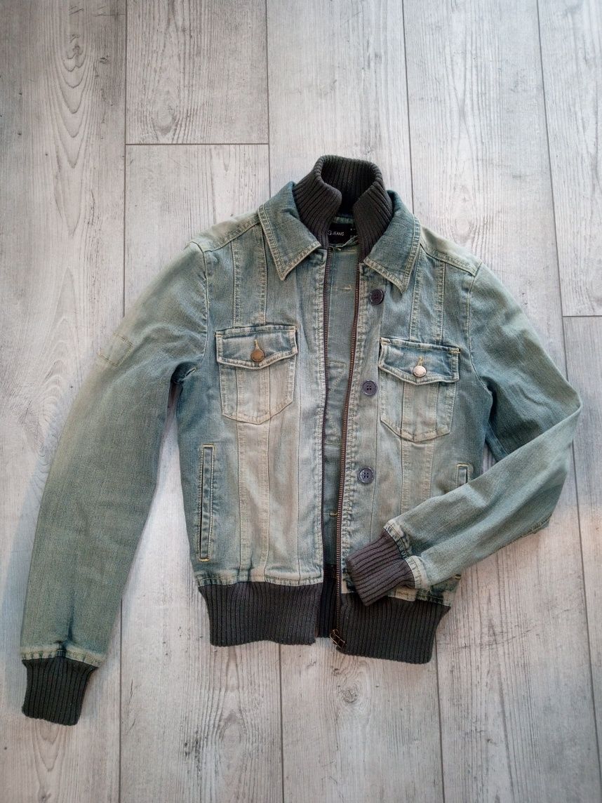 Jeansowa krótka kurtka, M, Mango Jeans