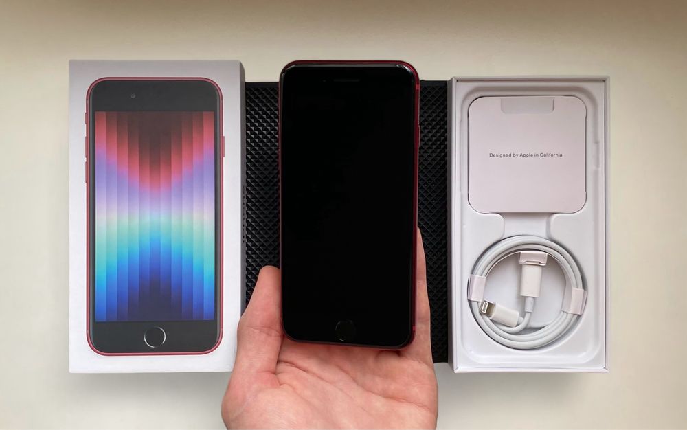 НОВЫЙ - iPhone SE 2022 - 128 гб - 100% АКБ - NEVERLOCK - PRODUCT RED