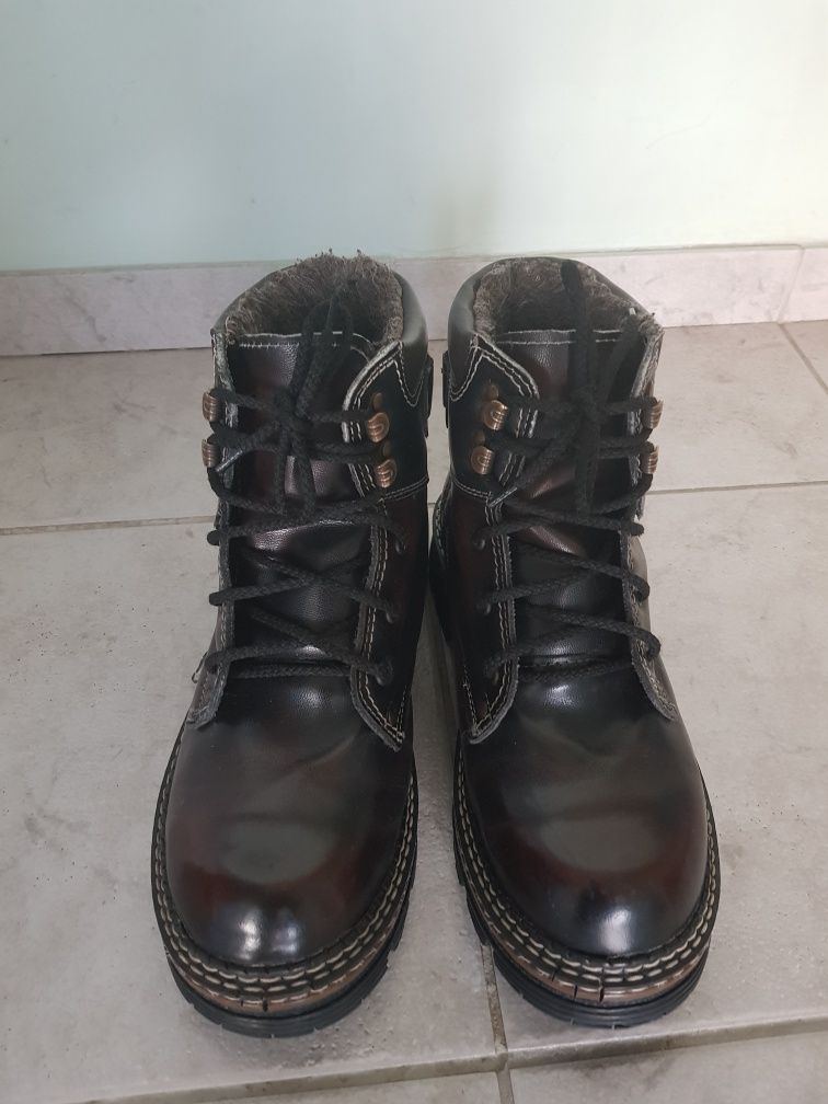 Buty męskie trapery polskie Dagmor skóra 40