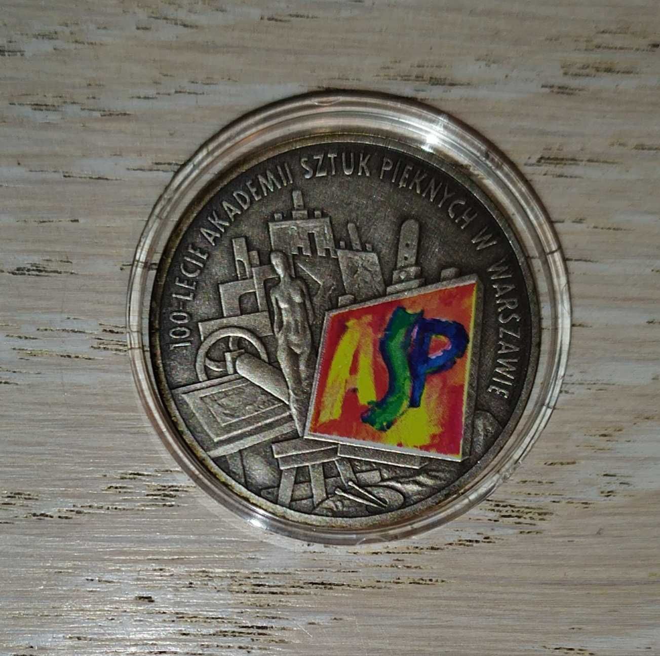 2 srebrne monety 10zl ASP i Wstąpienie do Unii Europejskiej