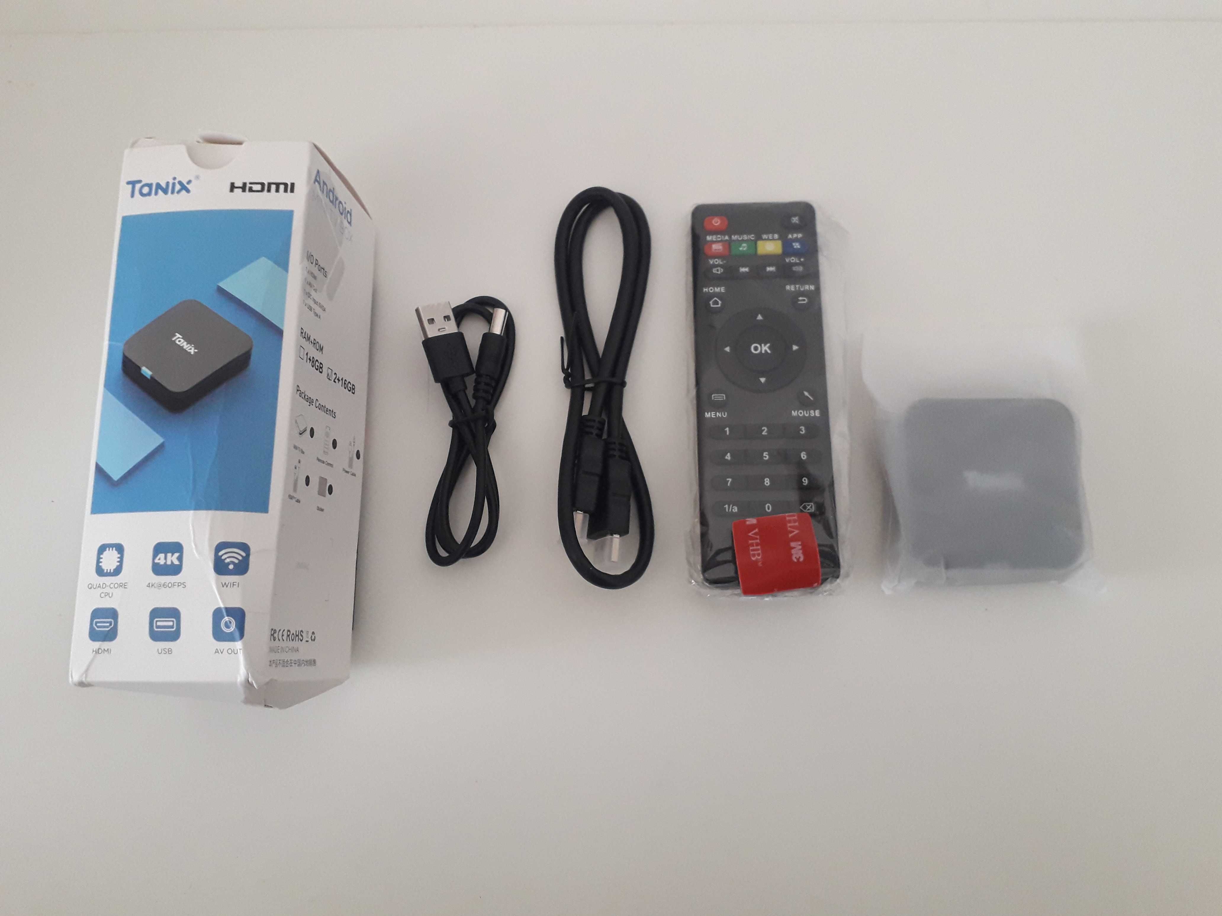 Android Box Tanix TX9S, TX8 ( NOVO E SELADO )