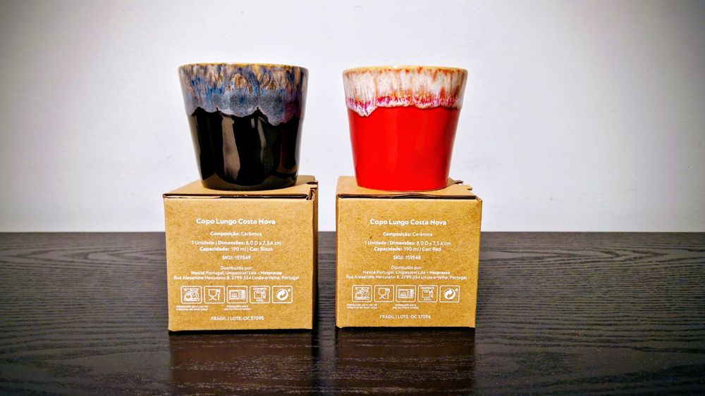 Suporte para Cápsulas + Copo Lungo Costa Nova x2