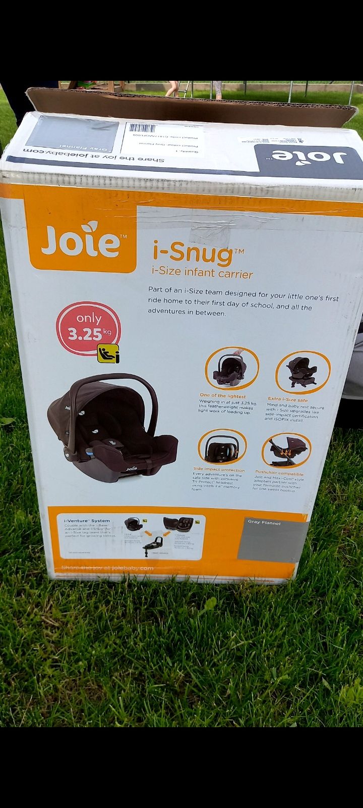 Fotelik samochodowy Joie i-Snug  dla niemowląt  0-13 kg STAN IDEALNY