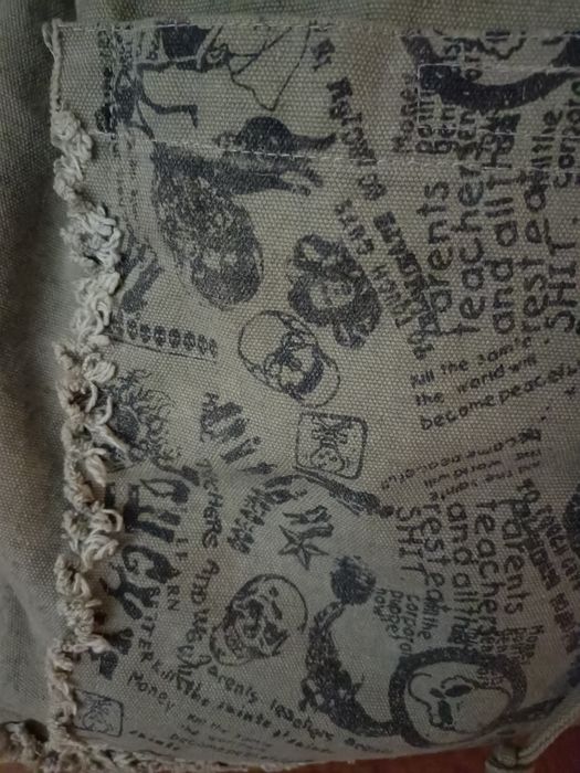 Plecak płucienny duży ponad A4