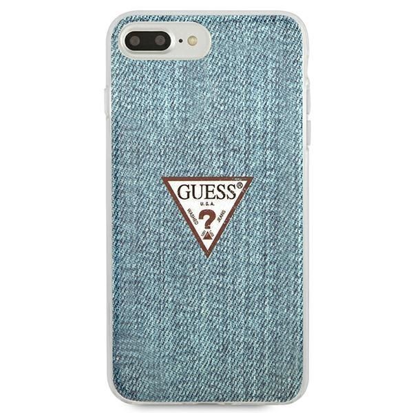 Etui Guess Jeans na iPhone 7/8 Plus - Niebieskie Hardcase