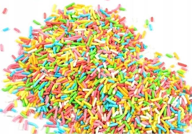 Posypka Cukrowa Owocowa - Wielokolorowa Mix Kolorów - 50G