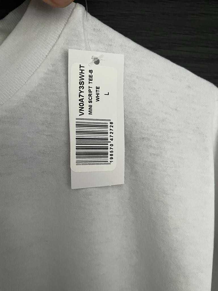 nowa koszulka Vans L biala
