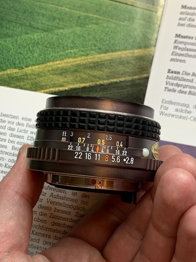 Pentax-M 28mm f/2.8 Bronze Limited Edition