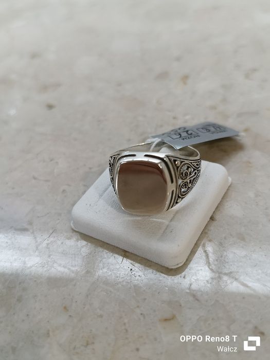 Srebrny Nowy sygnet lusterko roz.26.pr.925