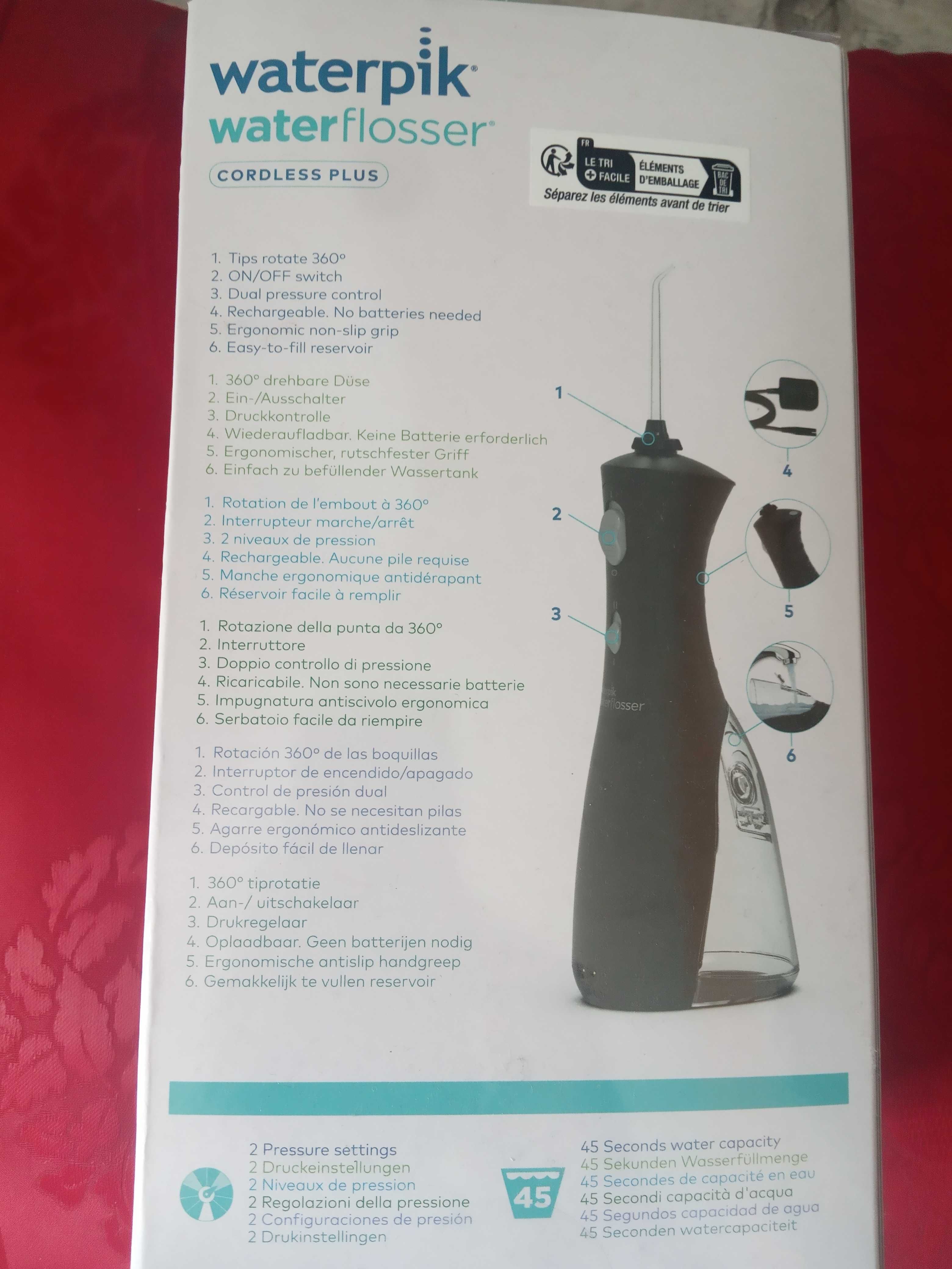 Irygator do czyszczenia zębów Waterpik WP 490 -bezprzewodowy !