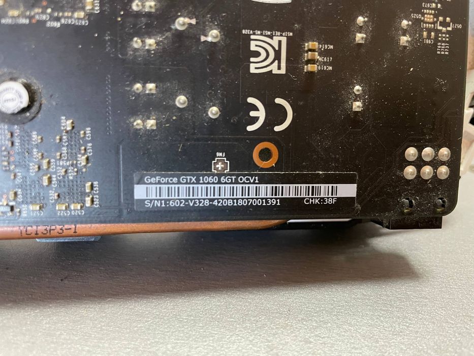 Відеокарта MSI GeForce GTX 1060 6GT OCV1. 6gb