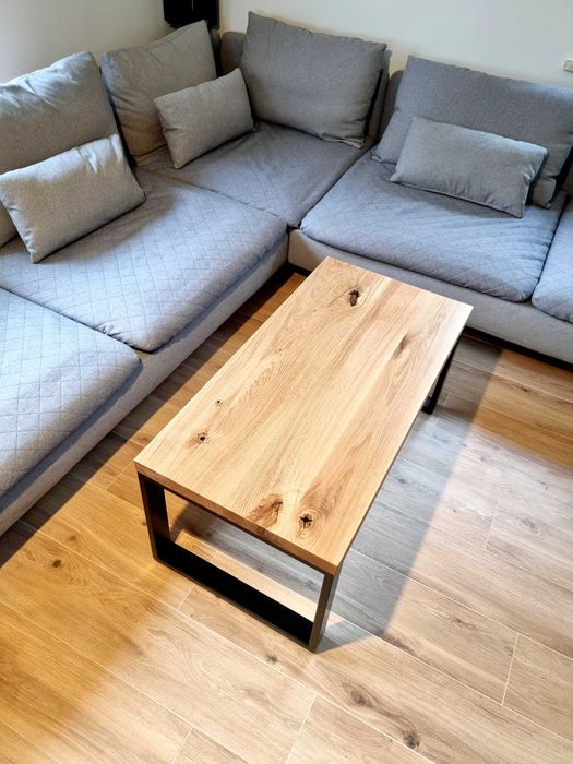 Stół Drewniany Dąb Lity Rozkładany  LOFT Loftowy LUBLIN