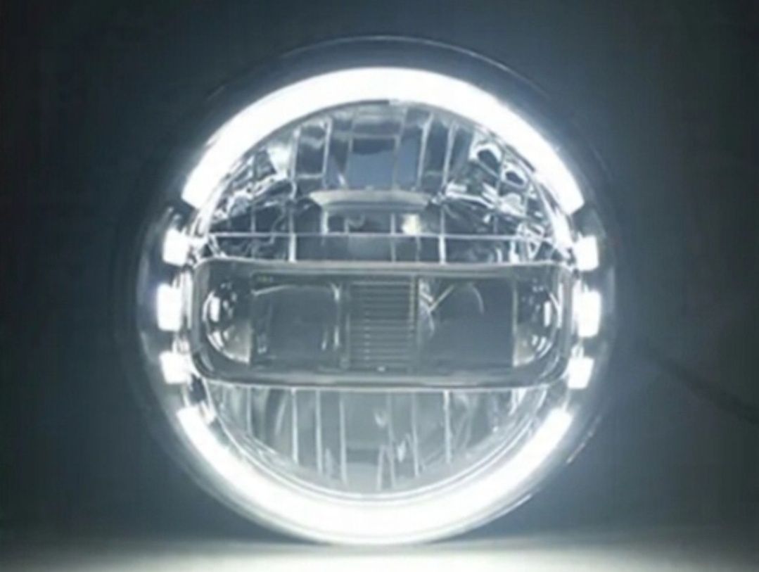 Lampy REFLEKTORY przód LED 7" Jeep Wrangler JK TJ CJ King Kong Extreme