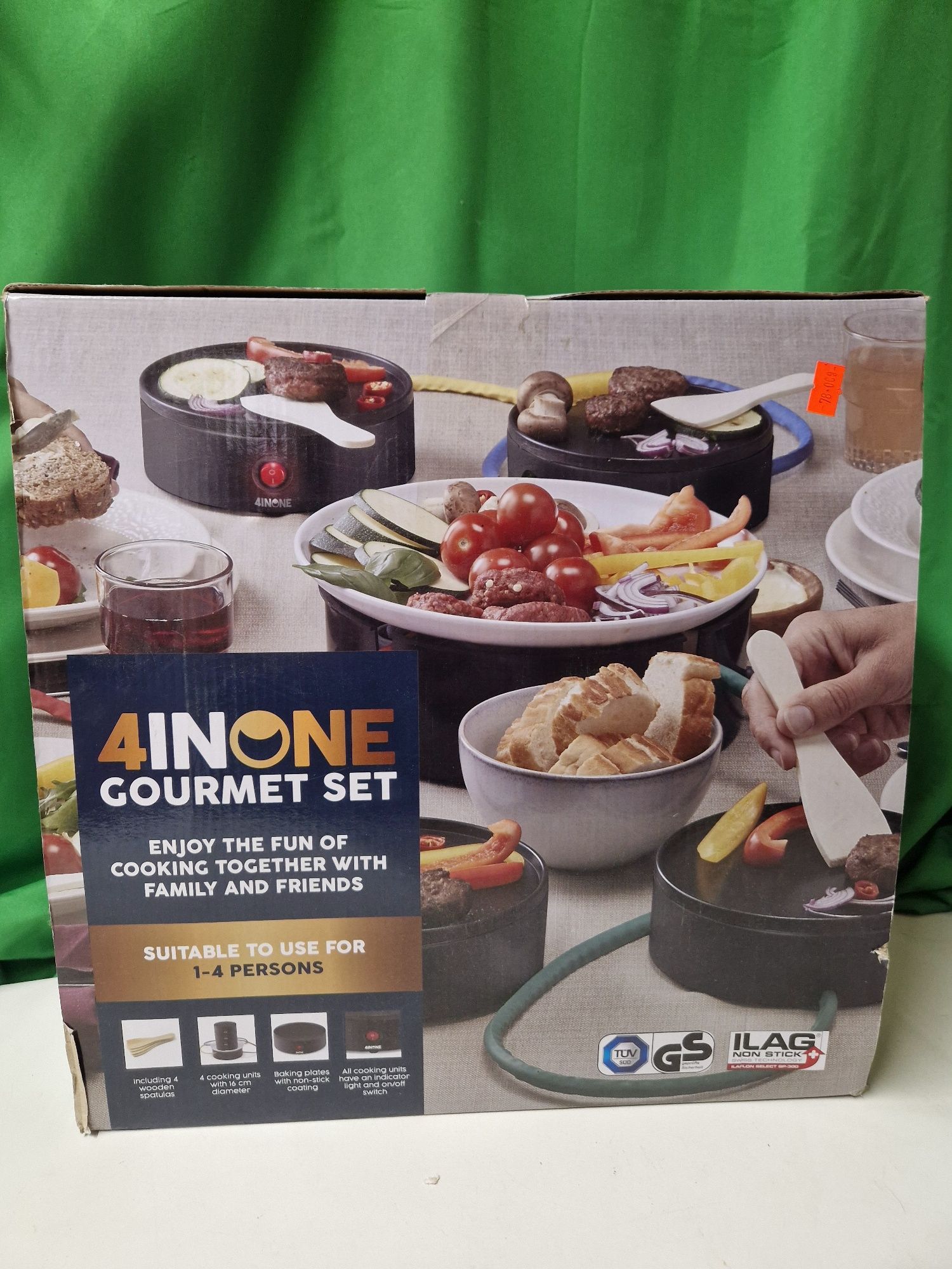 Raclette grill gourmet set 4in1 Nieużywany  grill elektryczny