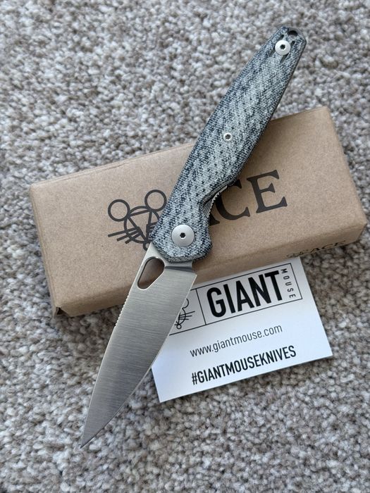 Складний ніж Giant Mouse Reo Denim Micarta MagnaCut. Оригінал!