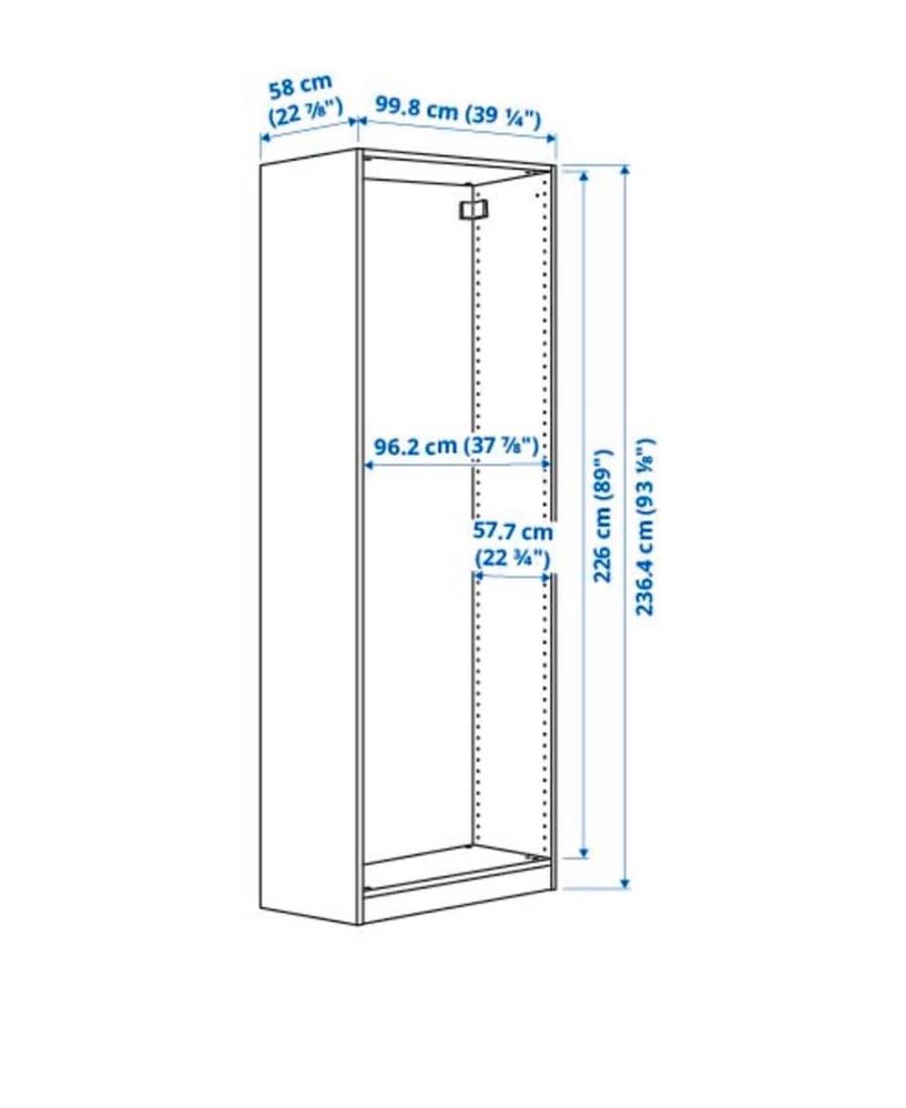 Duża szafa IKEA PAX 100x236