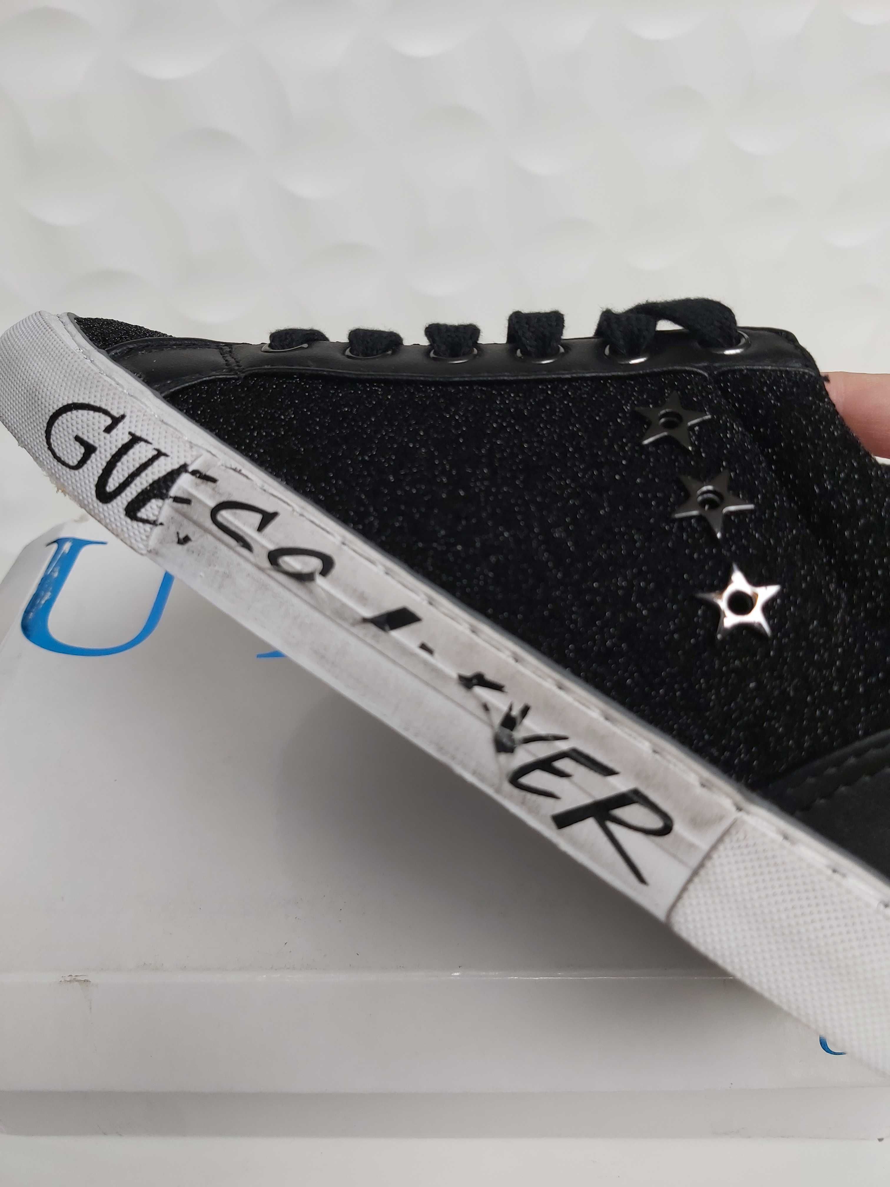NOWE sneakersy GUESS czarne 36 k100 trampki