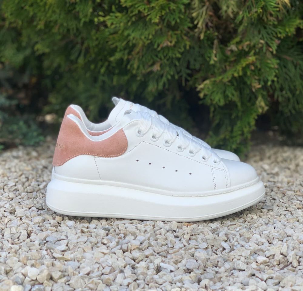 Buty Alexander McQueen Low White Pink