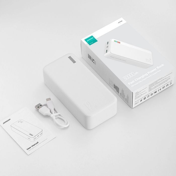 Joyroom powerbank 30000mAh Dazzling Series 12W biały (JR-T018)