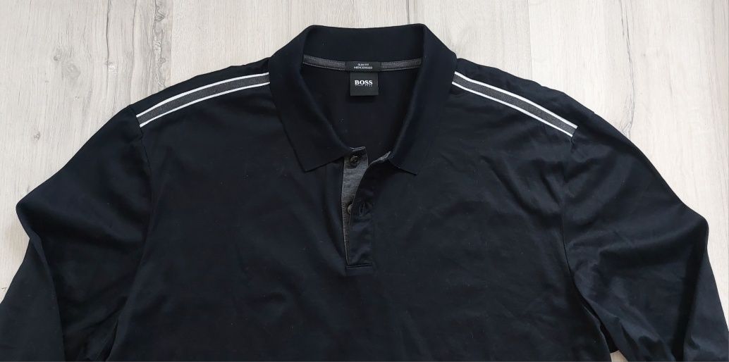 Boss nowa koszulka polo męska Materiał ala Silk r. XXL slim fit