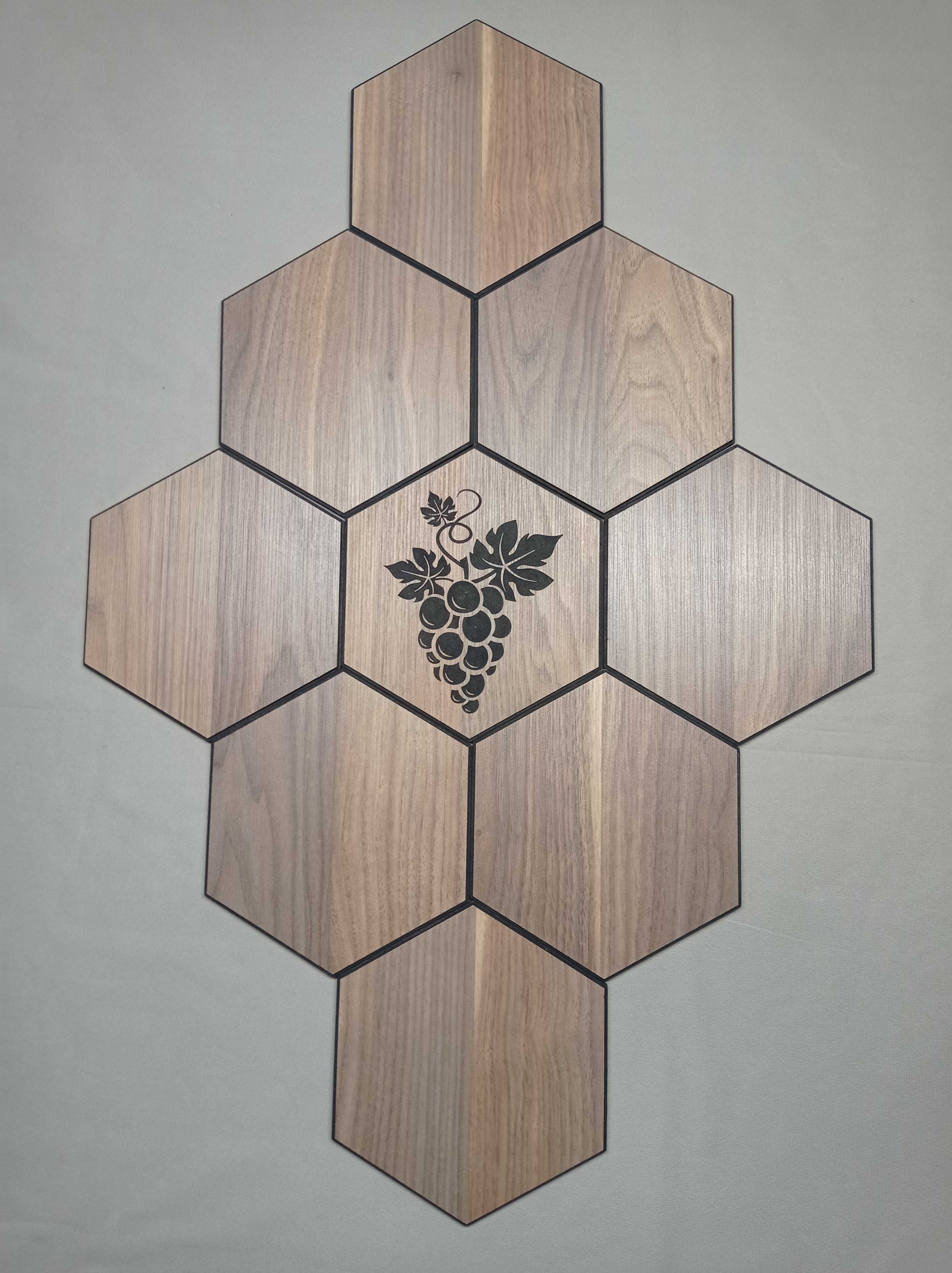 Heksagon grawerowane ozdobne panele HEX