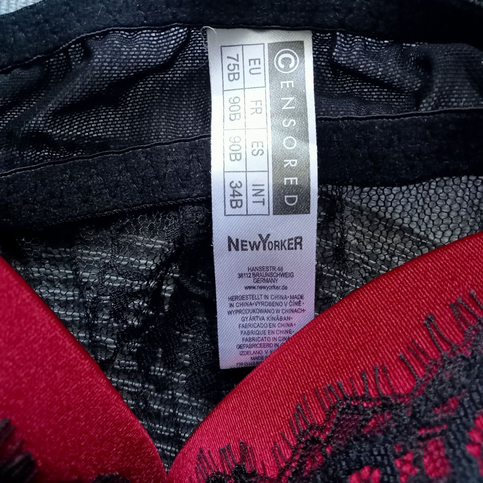 Koszulka nocna push up Censored 75B