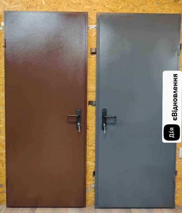 Двері технічні вхідні від виробника В наявності Металеві двері з дсп