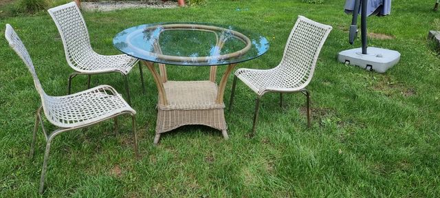 Zestaw ogrodowy stół i krzesła