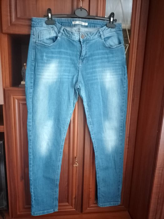 Джинси скинни великі голубі потерті Dorothy Perkins р.52-54-56