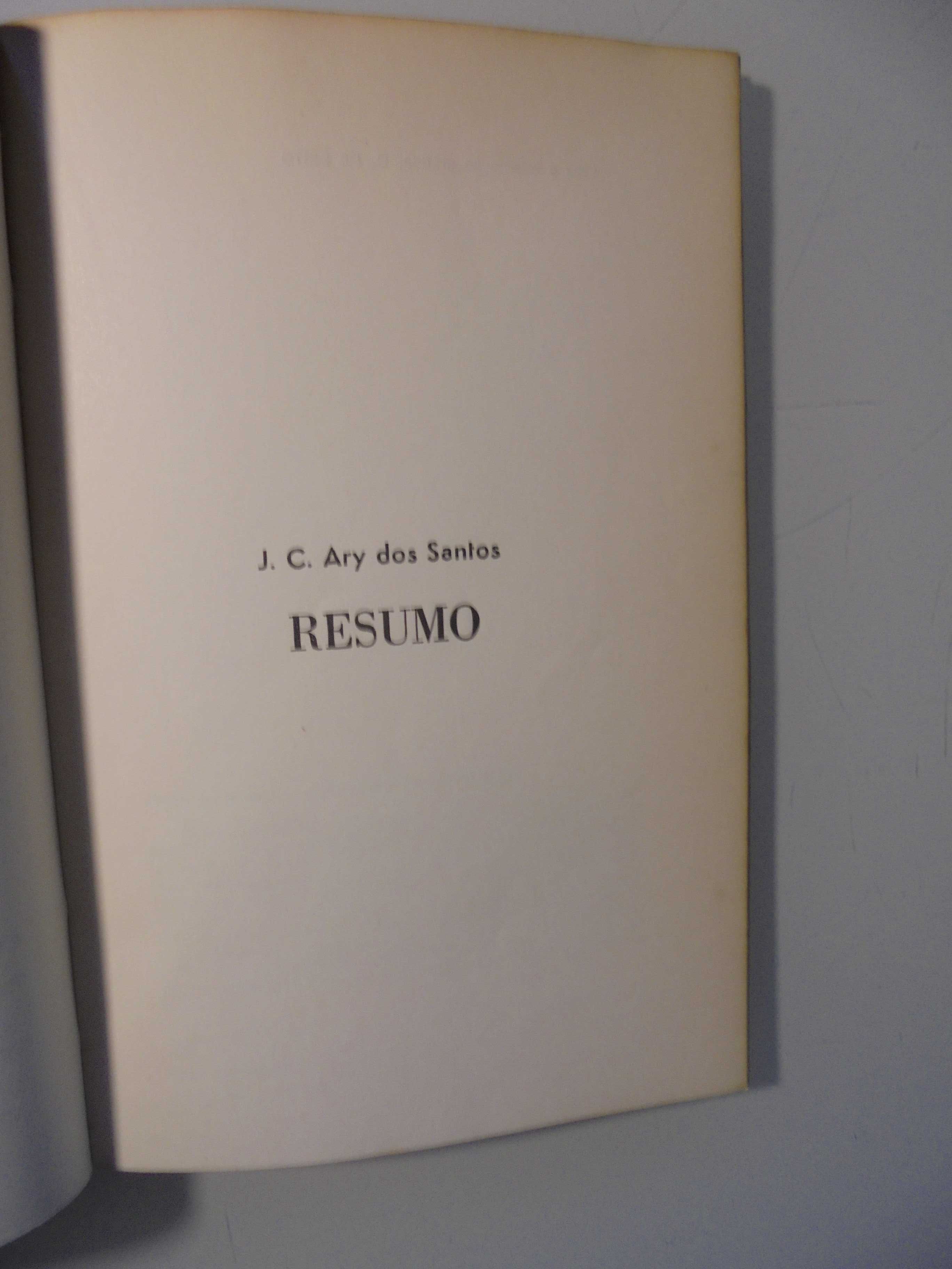 Santos (J.C.Ary dos);Resumo;Edição de Autor,1ª Edição,1972,