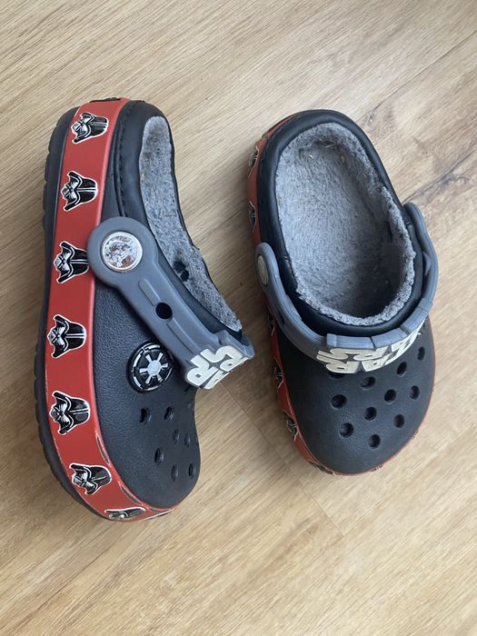 Тапки шльопанці сабо дитячі Утеплені с9 Crocs Крокс 26р15.5см StarWars
