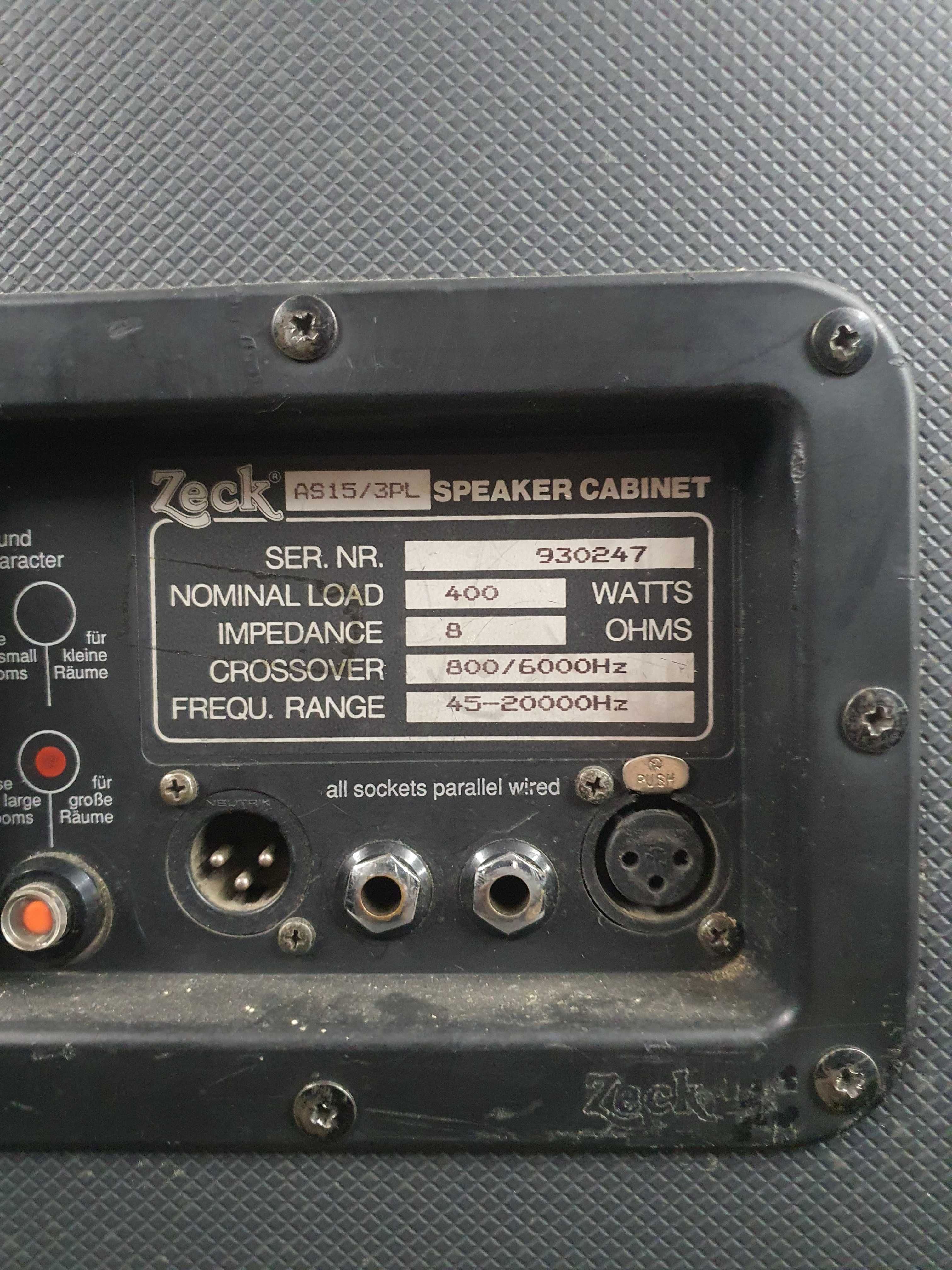 Zeck as 15.3 12.3  zeck ps1504 electro voice