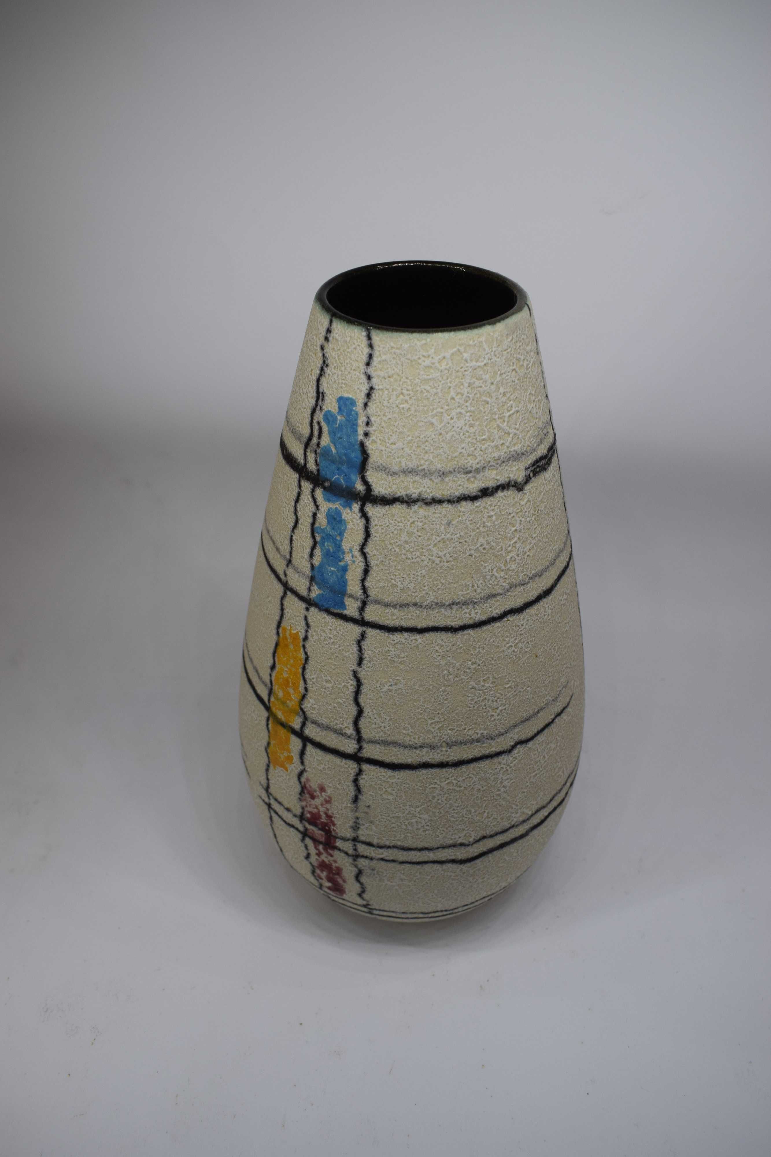 Stary ceramiczny wazon Uebelacker 455/25 Design Vintage WGP