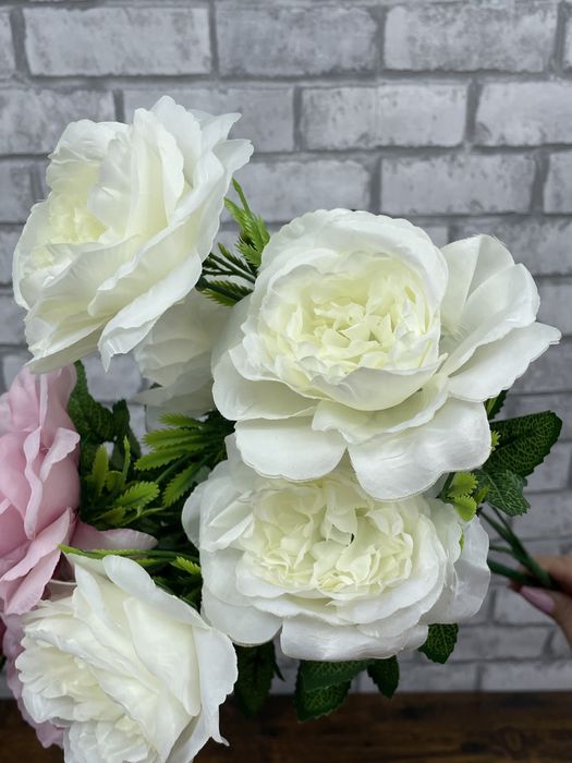 Bukiet 5 kwiatow, 2 kolory, kwiaty sztuczne