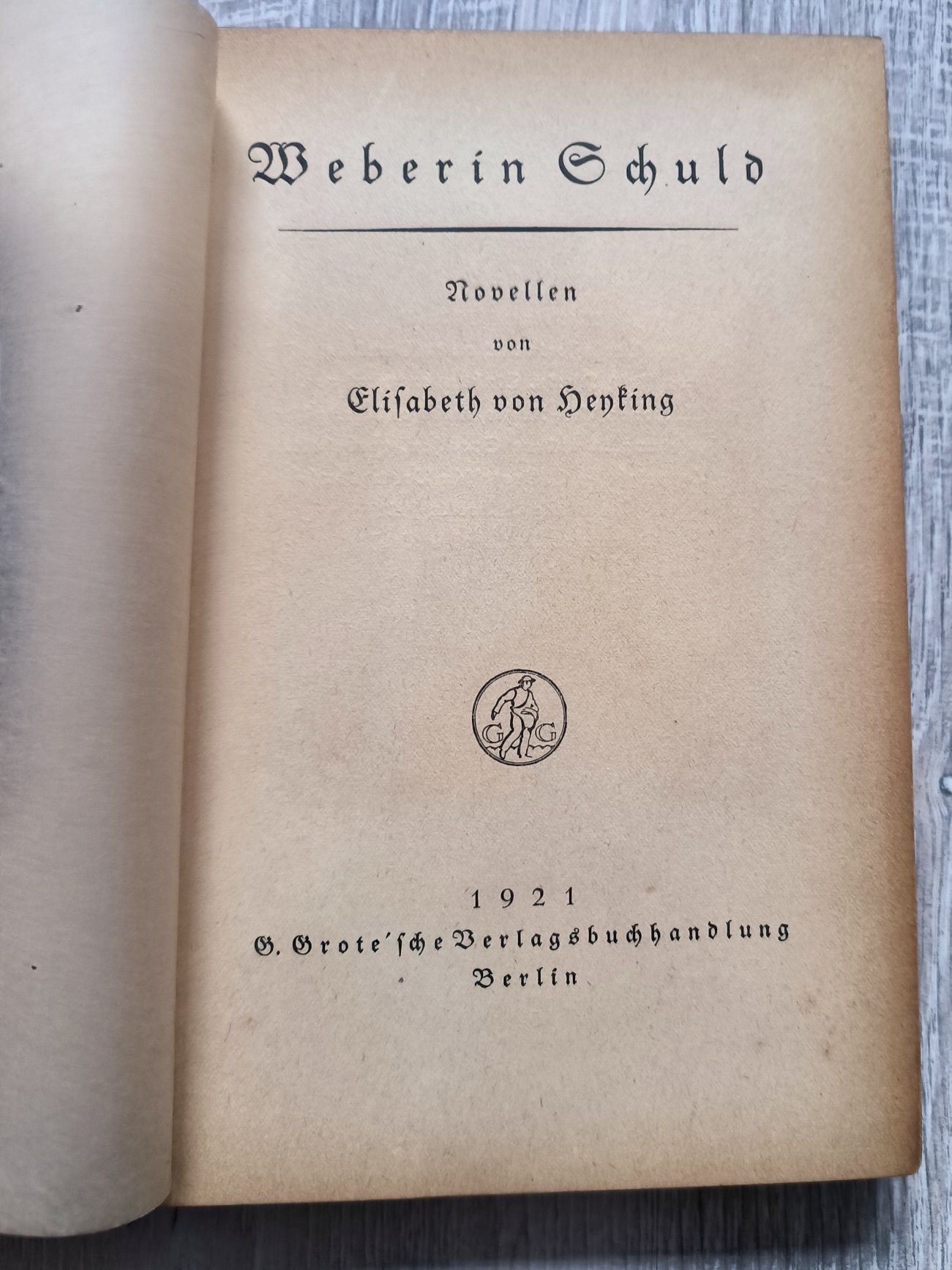 Elizabeth Von Heyking nowele po niemiecku z 1921